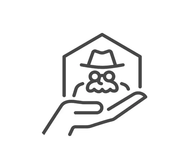 Main et image d'un senior